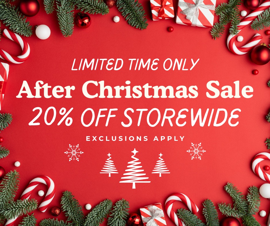 After Christmas Sale – 20% Off Storewide