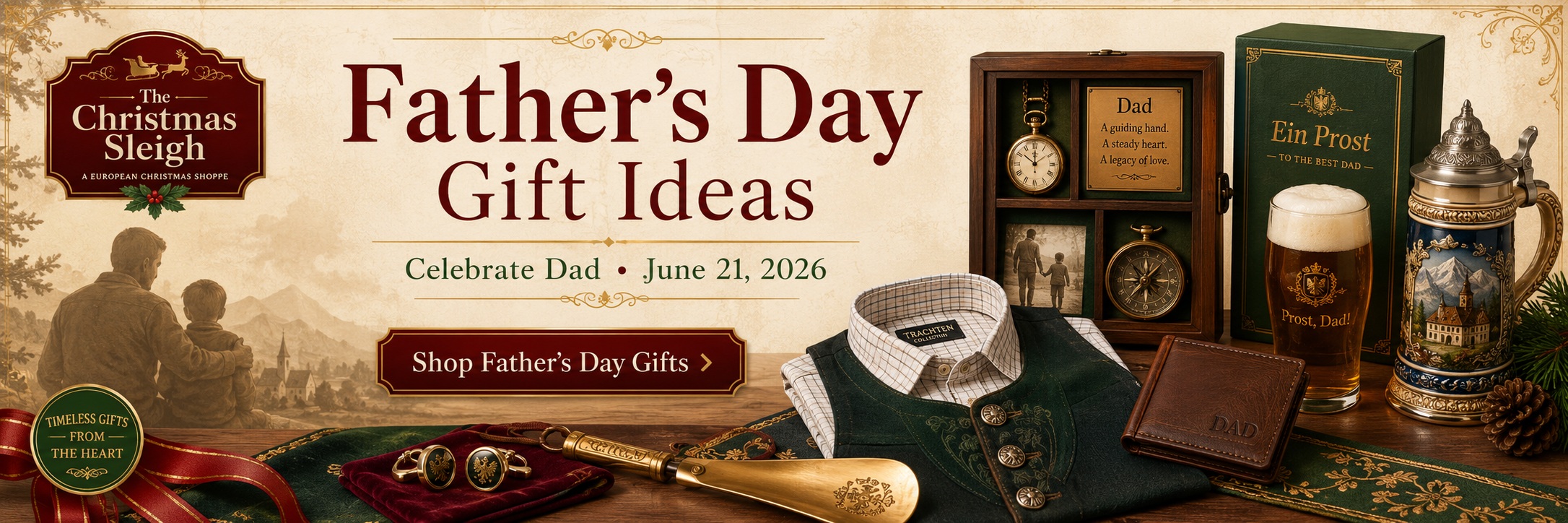 Father's Day Gift Ideas from The Christmas Sleigh - June 21, 2026