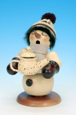 TEMPORARILY OUT OF STOCK - Snowman with Coffeepot Natural' Christian Ulbricht 