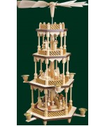 TEMPORARILY OUT OF STOCK <BR><BR>  Nativity Christmas Pyramid 