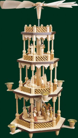 TEMPORARILY OUT OF STOCK <BR><BR>  Nativity Christmas Pyramid 