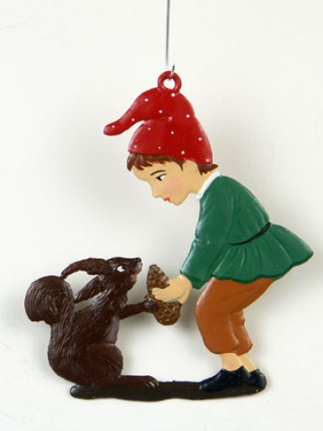 Boy with Squirrel Hanging Ornament Wilhelm Schweizer 