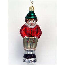 Mouth Blown Glass Ornament 'Little German Boy' 