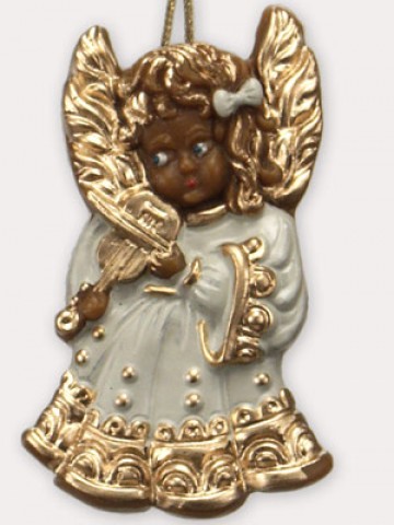 Wax Ornament  Hand Painted 'Angel' 