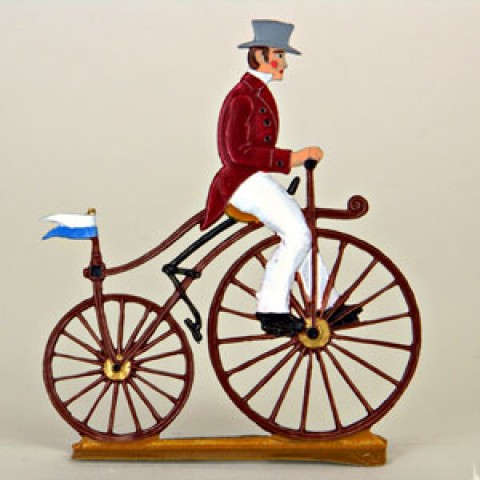 TEMPORARILY OUT OF STOCK - Tricycle Standing Pewter BABETTE SCHWEIZER 