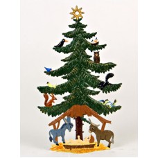 Birds in Tree Christmas Pewter Wilhelm Schweizer - TEMPORARILY OUT OF STOCK