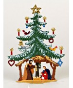 Nativity Tree Christmas Pewter Wilhelm Schweizer