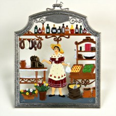 The Grocer Window Wall Hanging Wilhelm Schweizer 