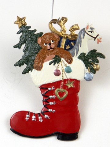 Nicolausstiefel Christmas Pewter Wilhelm Schweizer - TEMPORARILY OUT OF STOCK