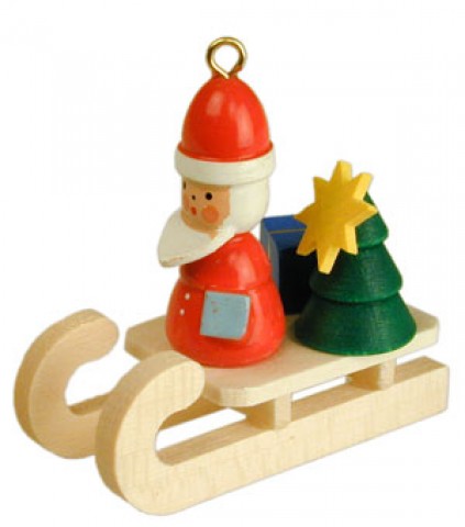Christian Ulbricht German Ornament Santa Claus on Sleigh