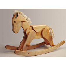 TEMPORARILY OUT OF STOCK - Large Handmade German Rocking Horse Erle