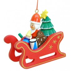 Christian Ulbricht German Ornament Santa on a Sleigh - TEMPORARILY OUT OF STOCK