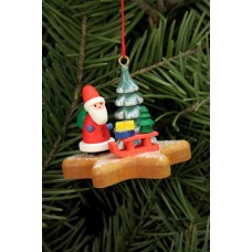 Santa Claus on Gingerbread Star Ornament Christian Ulbricht - TEMPORARILY OUT OF STOCK