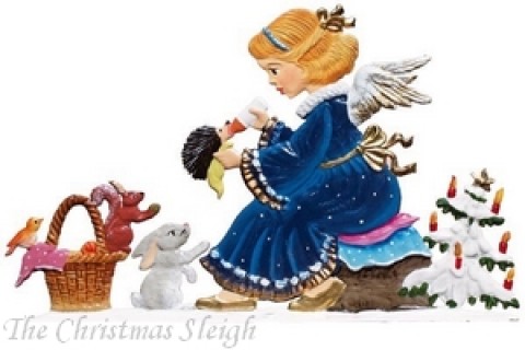 Angel with Animals Anno 2014 Christmas Pewter Wilhelm Schweizer