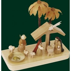 Nativity Wooden Candleholder - TEMPORARILY OUT OF STOCK