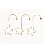 TEMPORARILY OUT OF STOCK - Gold Star Shaped Ornament Hooks 