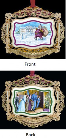 The White House Historical Christmas Ornament Theodore Roosevelt - 2011  