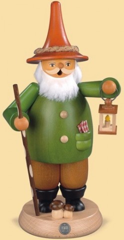 Mueller Smokerman Erzgebirge Gnome with Lantern 