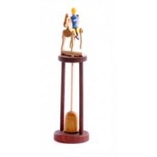 Wolfgang Werner Toy Wiggling Rider with Rack Blue