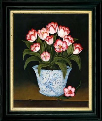 Blue & White Vase of Tulips' - TEMPORARILY OUT OF STOCK