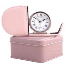 Roger Lascelles  Pink Leather Clock 