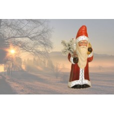 TEMPORARILY OUT OF STOCK <BR><BR> Ino Schaller Paper Machee Santa ' with Toy Sack' 