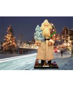 Ino Schaller Paper Machee Santa 'Large  with Tree' TEMPORALLY OUT OF STOCK