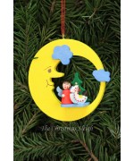 Christian Ulbricht German Ornament Angel with Toy on Moon - TEMPORARILY OUT OF STOCK