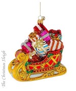 TEMPORARILY OUT OF STOCK JingleNog  Glass Ornaments  Holiday Delivery 