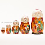 Santa's Workshop Nesting Doll G. DeBrekht - TEMPORARILY OUT OF STOCK
