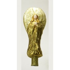 Mouth Blown Glass Tree Topper 'Gold Angel' 