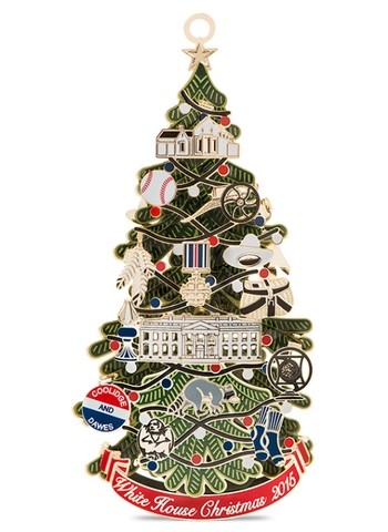 2015 - White House Historical Christmas Ornament Calvin Coolidge 