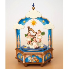 Stille Nacht Music Box Original HUBRIG Wooden Figuren 