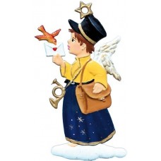 Angel Postman Christmas Pewter Wilhelm Schweizer