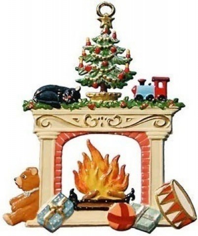 Fireplace Christmas Pewter Wilhelm Schweizer