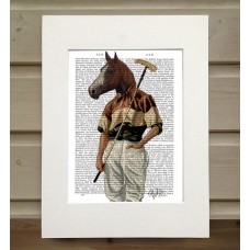 Polo Horse FabFunky Book Print - TEMPORARILY OUT OF STOCK