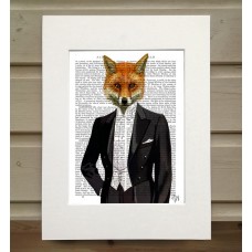 Fox in Evening Suit FabFunky Book Print - TEMPORARILY OUT OF STOCK