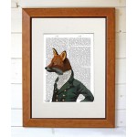 Dandy Fox Portrait FabFunky Book Print - TEMPORARILY OUT OF STOCK
