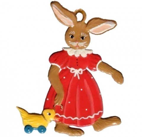 Wilhelm Schweizer Easter Oster Pewter Bunny Girl