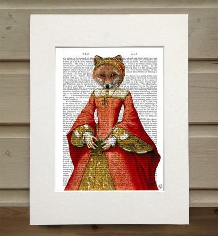 Fox Queen FabFunky Book Print - TEMPORARILY OUT OF STOCK