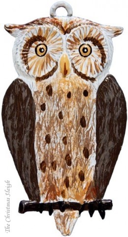 Owl Hanging Ornament Wilhelm Schweizer