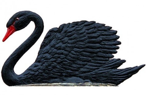 Black Swan Standing Pewter Wilhelm Schweizer