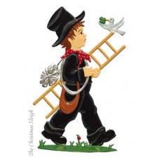 Schornsteinfeger - Kind Chimney Sweep Standing Pewter Wilhelm Schweizer
