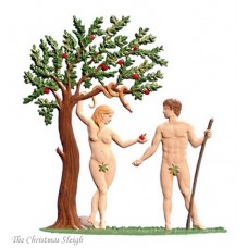Adam & Eve Standing Pewter Wilhelm Schweizer