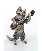Vienna Bronze Mandolin Cat
