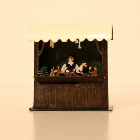 Nativity Market Stall Standing Pewter Wilhelm Schweizer - TEMPORARILY OUT OF STOCK