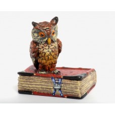 Vienna Bronze Owl on Red Book - TEMPORARILY OUT OF STOCK