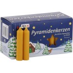 KNOX 50 German Christmas Pyramid Candles Pyramiden Kerzen - YELLOW