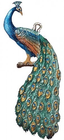 Wihelm Schweizer Hanging Ornaments Peacock