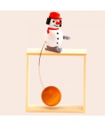 NEW - Wolfgang Werner Toy Snowman with Ice Skates